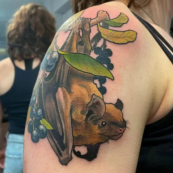 Bat tattoo 160