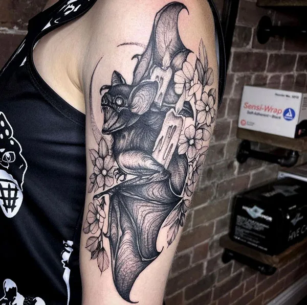 Bat tattoo 176