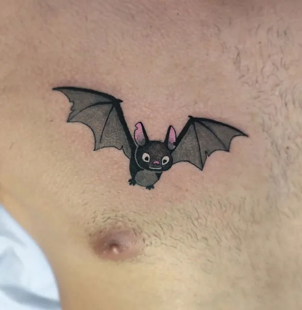 Bat tattoo 180