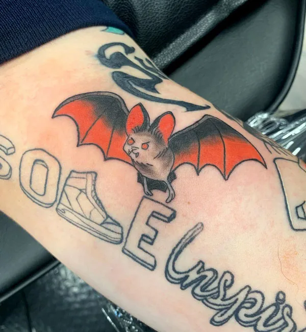 Bat tattoo 203