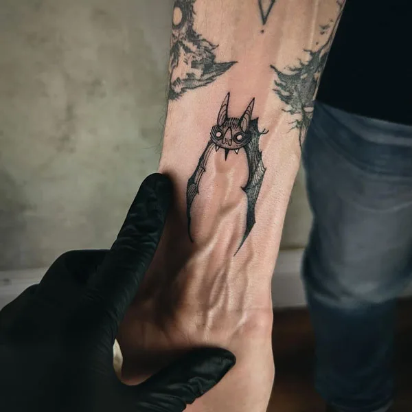 Bat tattoo 4