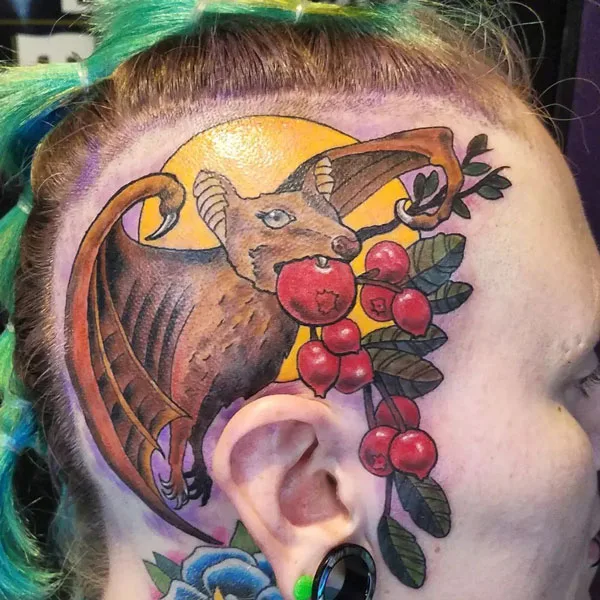 Bat tattoo 8
