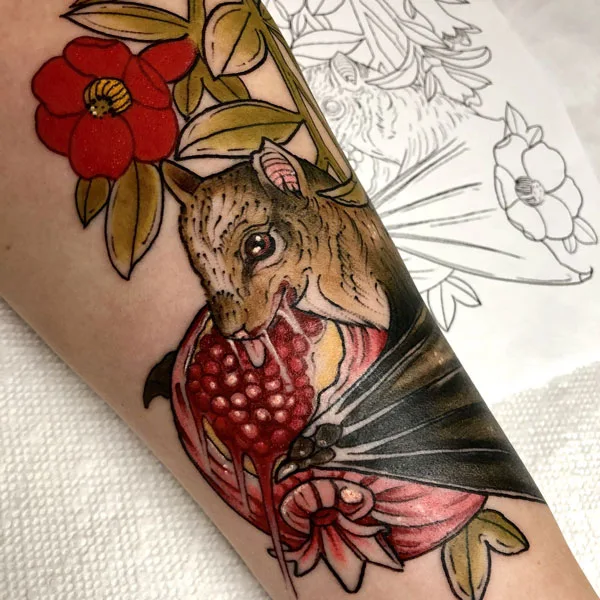 Bat tattoo 86