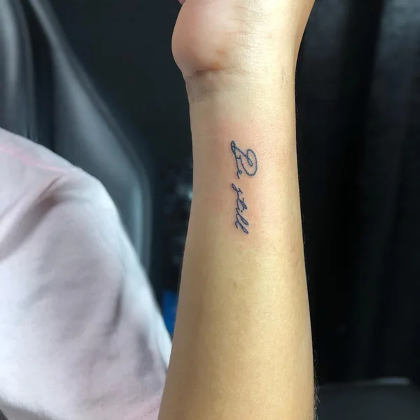 Be still tattoo on wrist