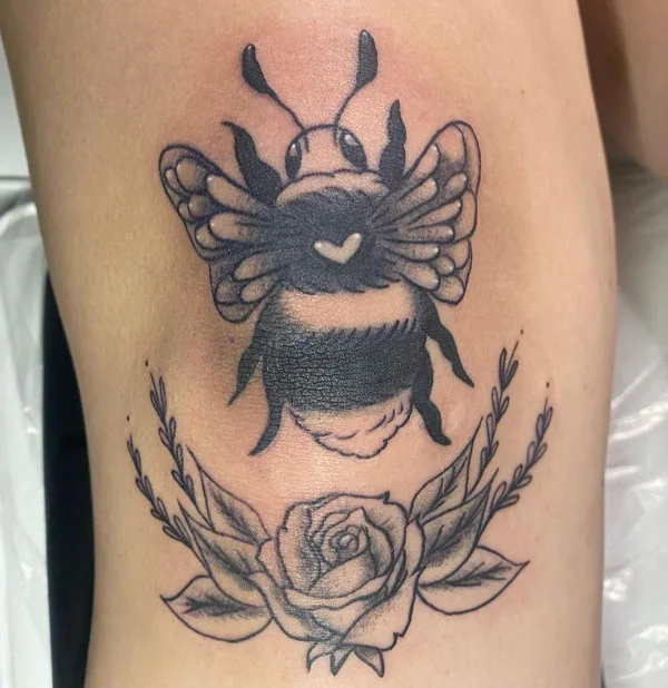 Bee Knee Tattoo 2