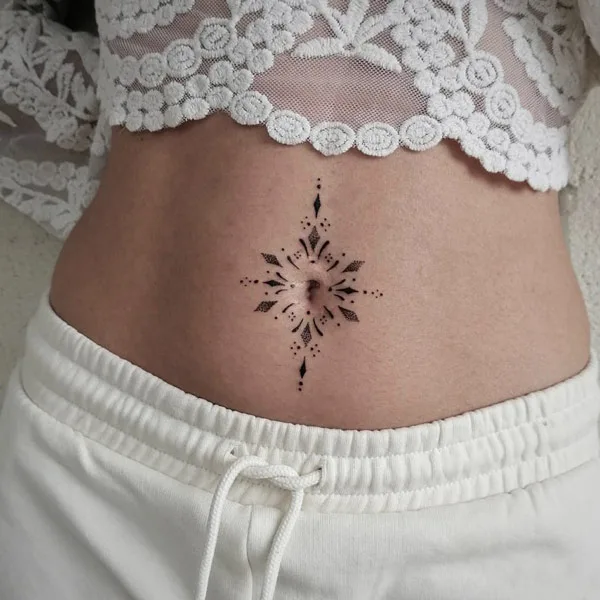 Belly button tattoo 19