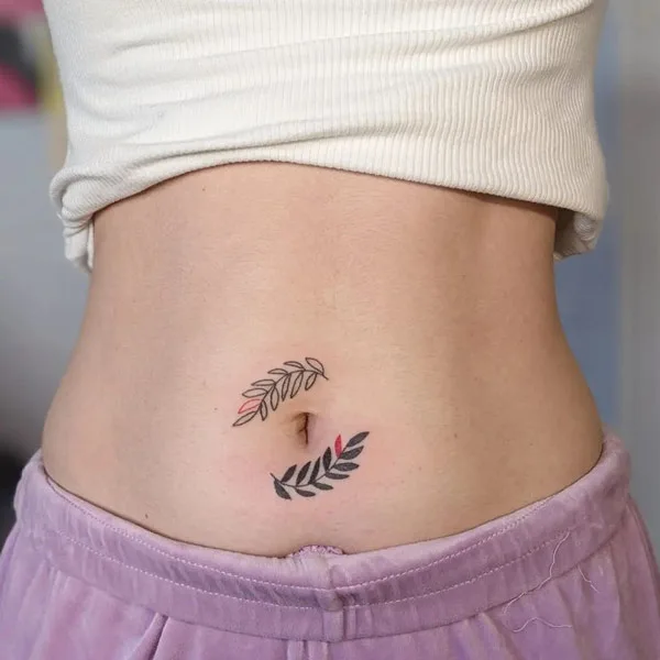Belly button tattoo 2