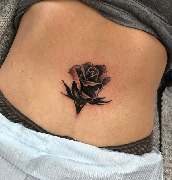 Belly button tattoo 22