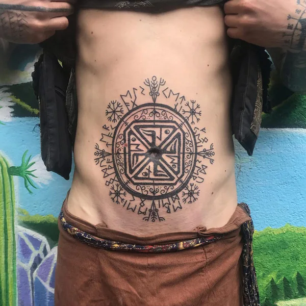 Belly button tattoo 23