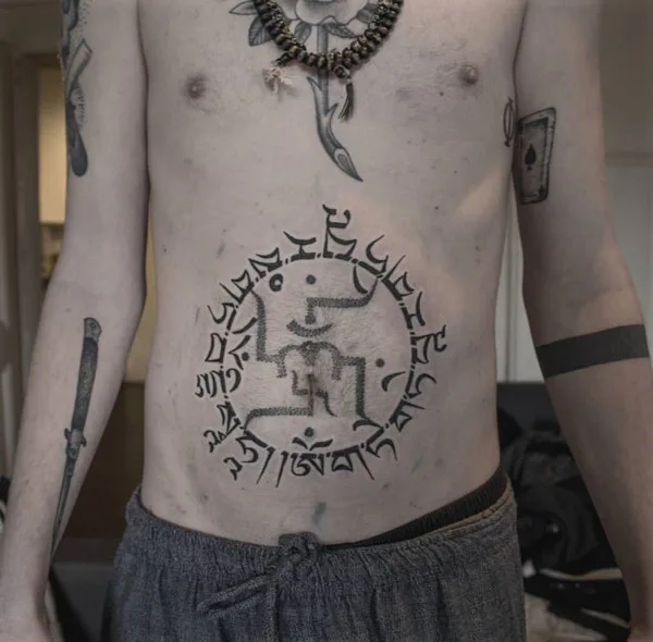 Belly button tattoo 30
