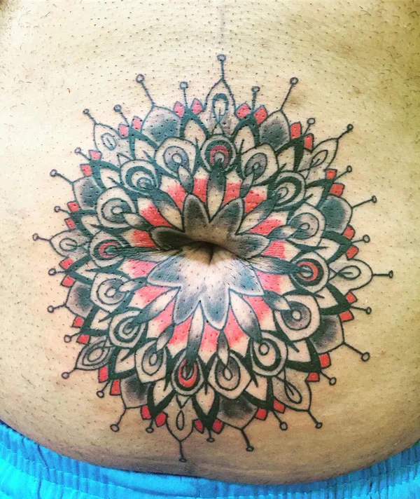 Belly button tattoo 31