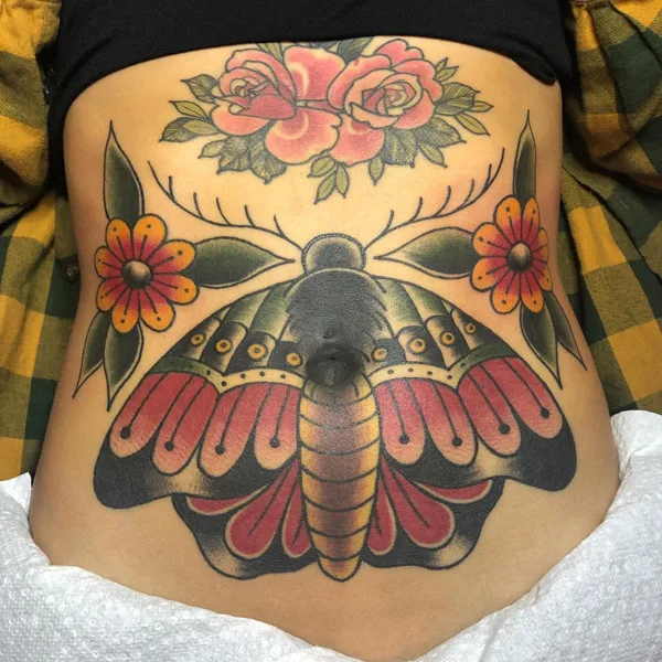 Belly button tattoo 33