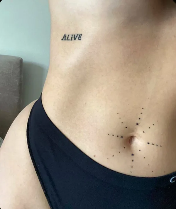 Belly button tattoo 39