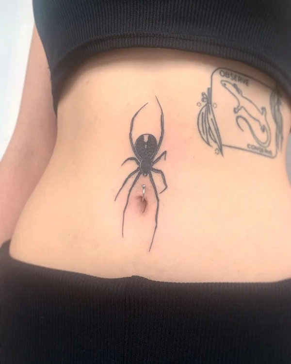 Belly button tattoo 45