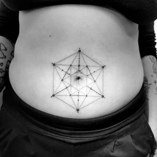 Belly button tattoo 50