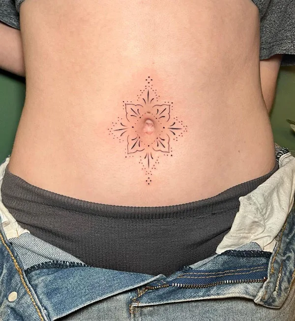 Belly button tattoo 52
