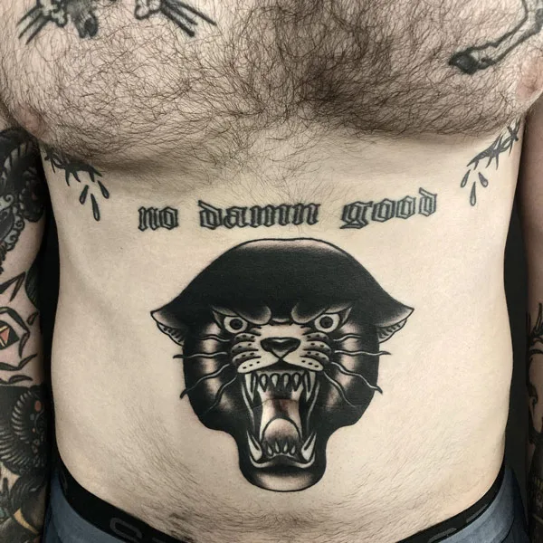 Belly button tattoo 58