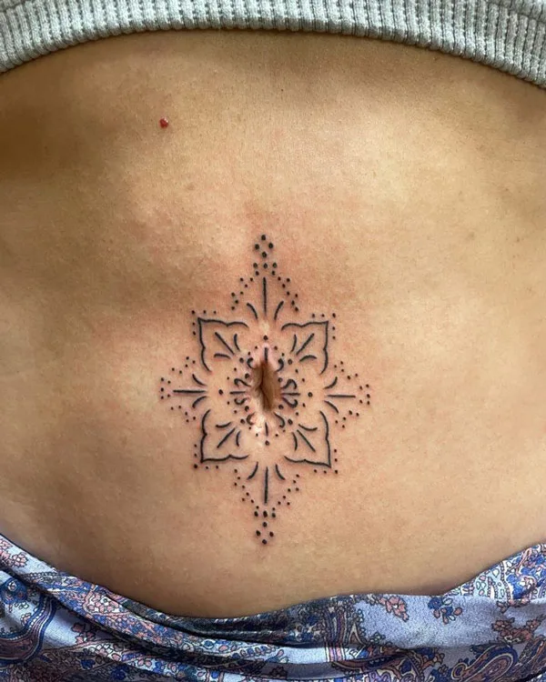 Belly button tattoo 59