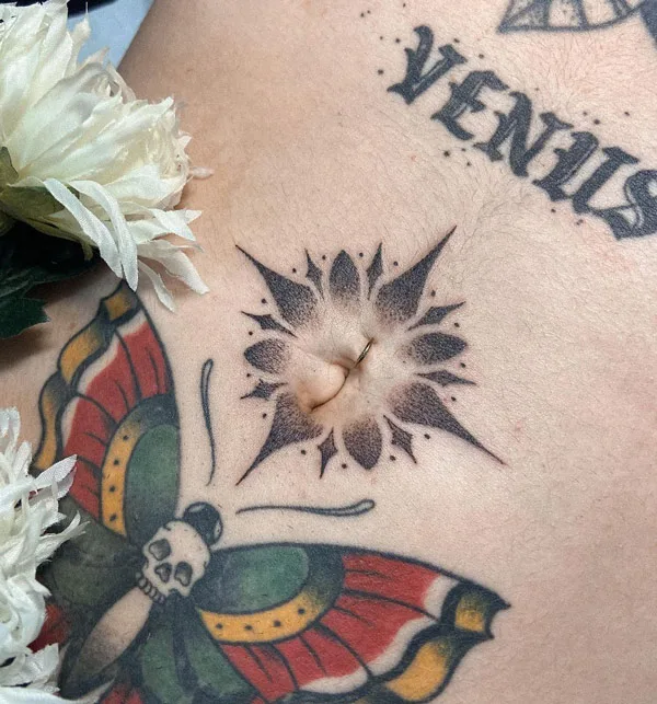 Belly button tattoo 60