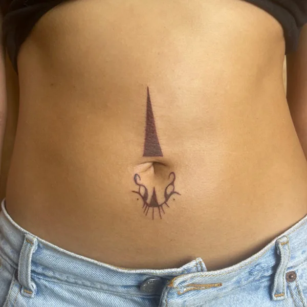 Belly button tattoo 61