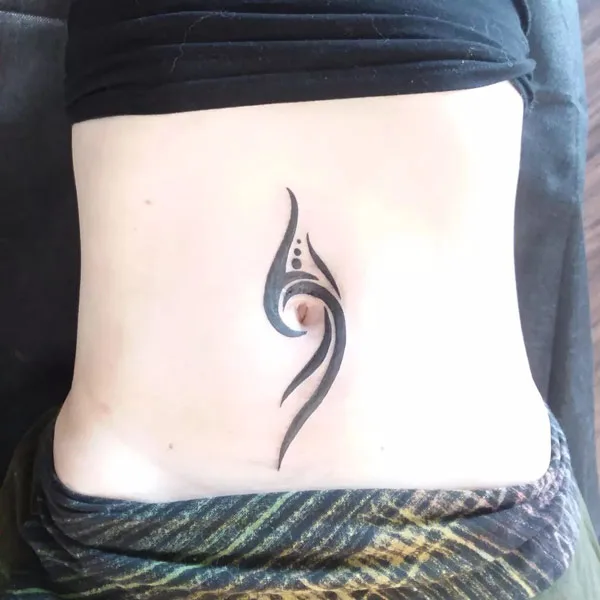 Belly button tattoo 63