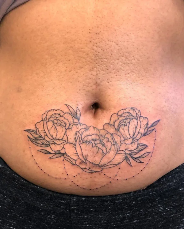 Belly button tattoo 72