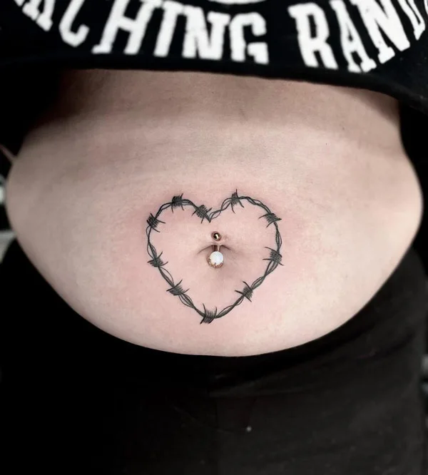Belly button tattoo 73
