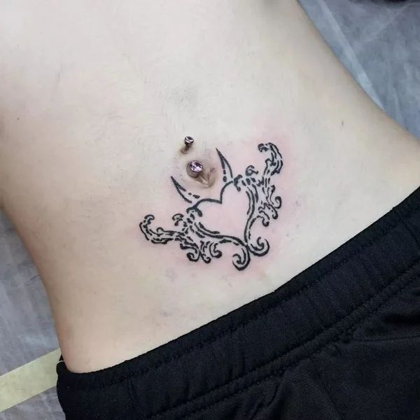Belly button tattoo 75