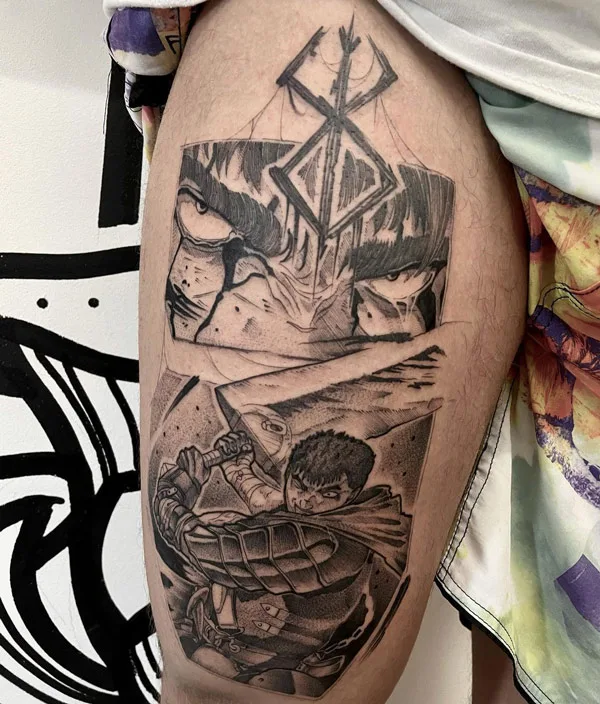 Berserk Anime Tattoo 2
