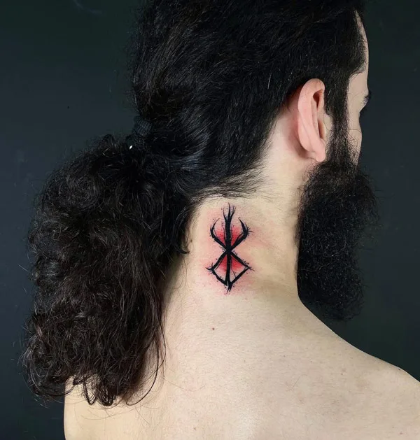 Berserk Neck Tattoo 1