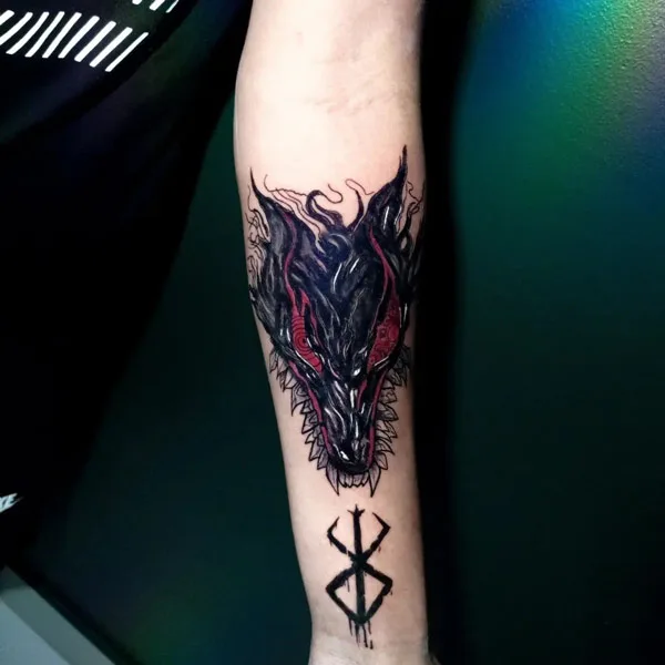 Berserk Wolf Tattoo