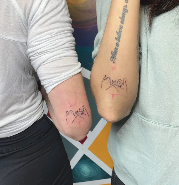 Best Friend Pinky Promise Tattoo 3