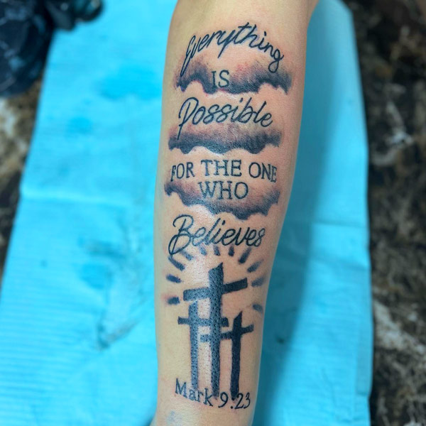 Bible quotes tattoo