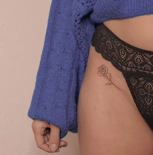 Bikini line tattoo 10