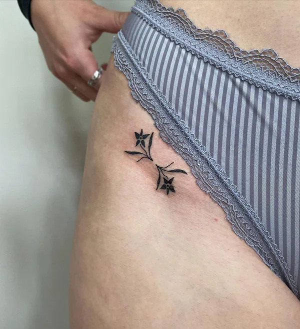 Bikini line tattoo 16