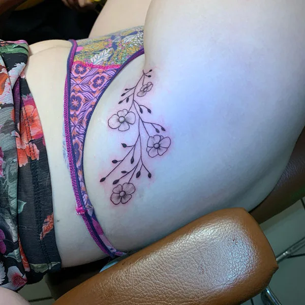Bikini line tattoo 3