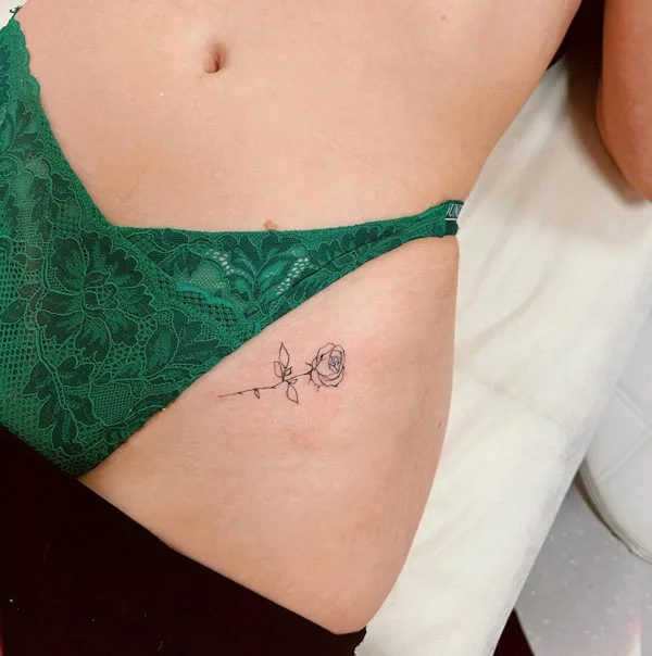 Bikini line tattoo 4