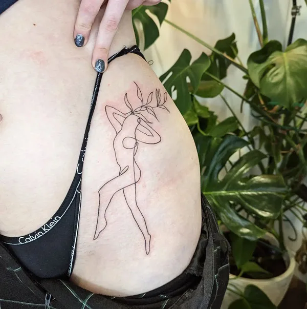 Bikini line tattoo 58