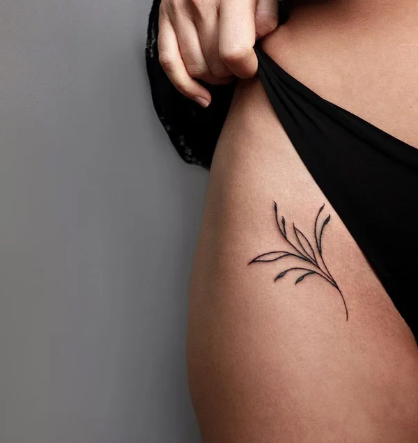 Bikini line tattoo 7