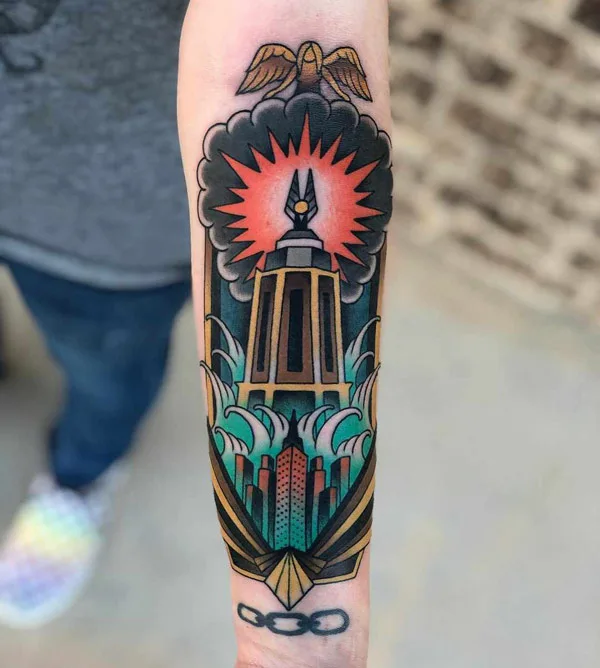 Bioshock Lighthouse Tattoo 2