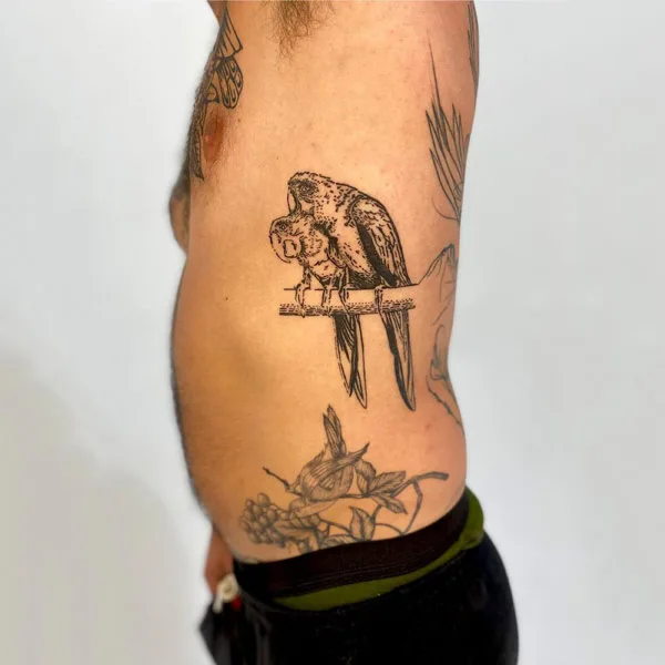 Birds Rib Tattoo 1