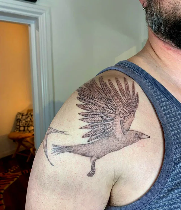 Birds on Shoulder Tattoo 2