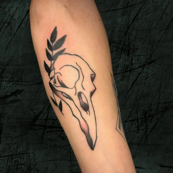 Black Leaf Tattoo 2