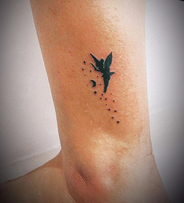 Black Tinkerbell Tattoo 2