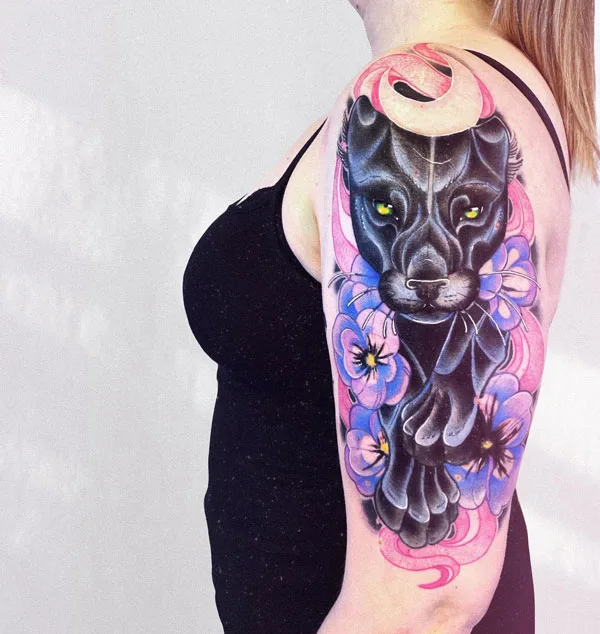 Black panther tattoo 102