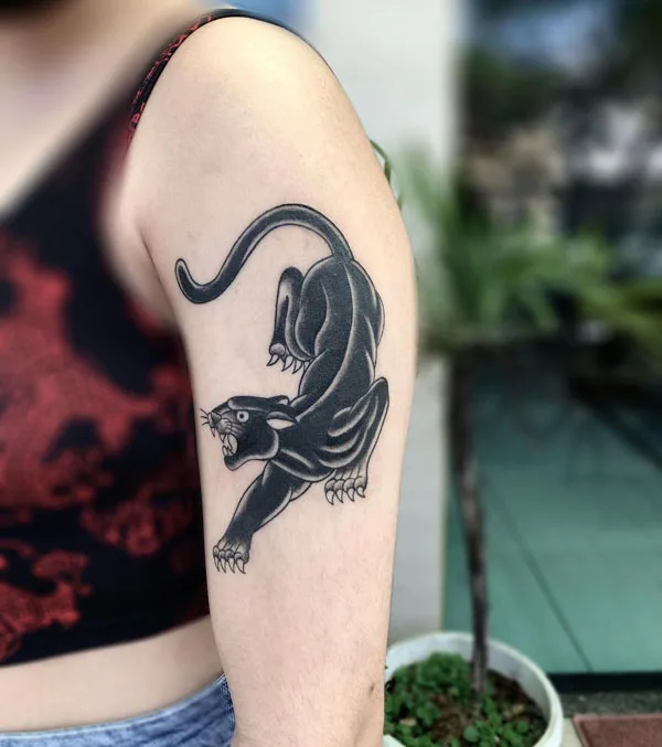 Black panther tattoo 104
