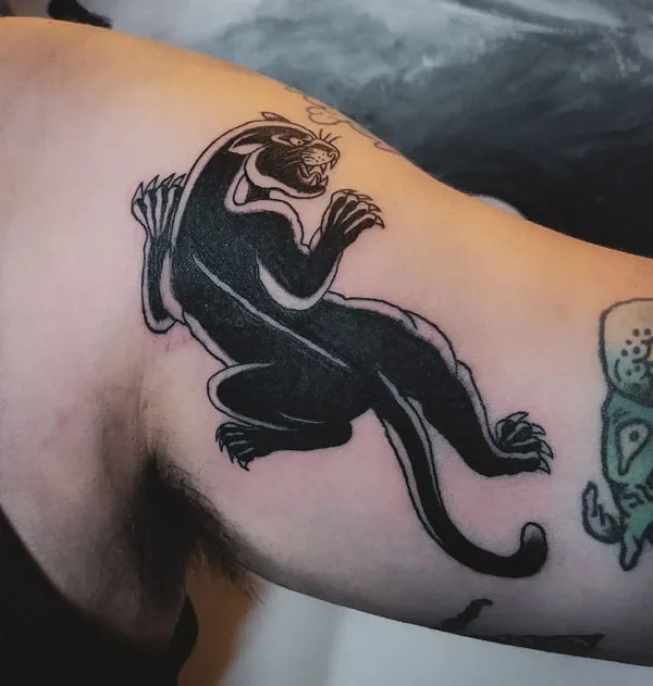 Black panther tattoo 12