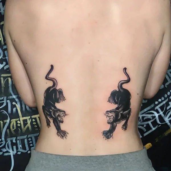 Black panther tattoo 14