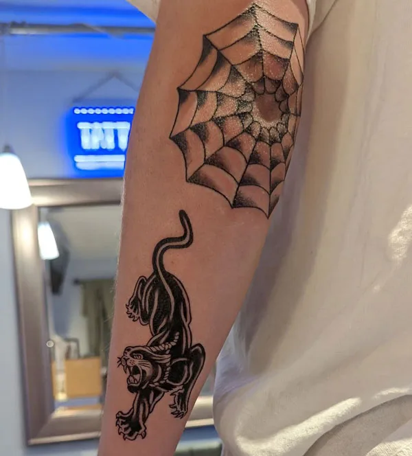 Black panther tattoo 18