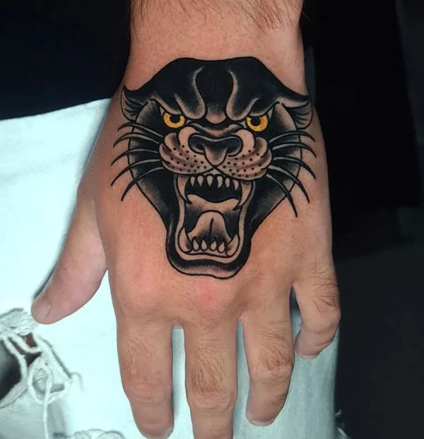 Black panther tattoo 26